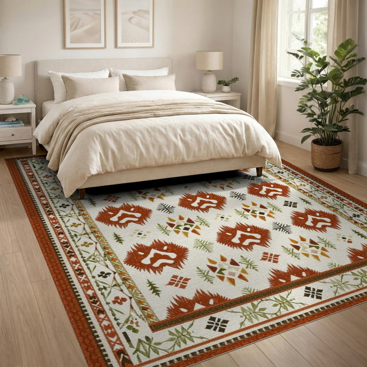 Heritage Tribal Lion Area Rug