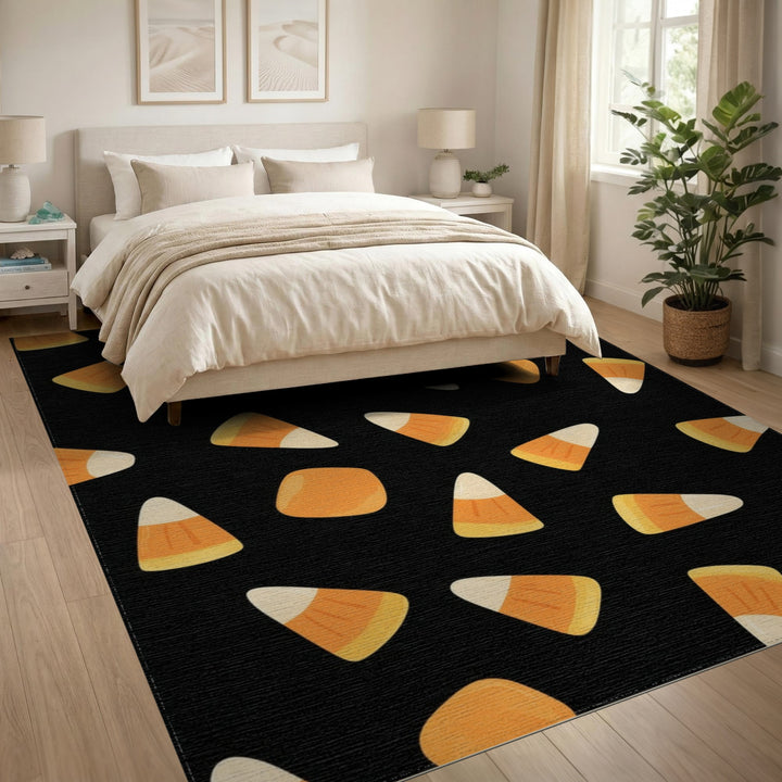 Candy Corn Orange Area Rug