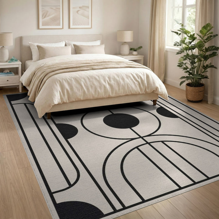 Modern Geometric Arch Area Rug