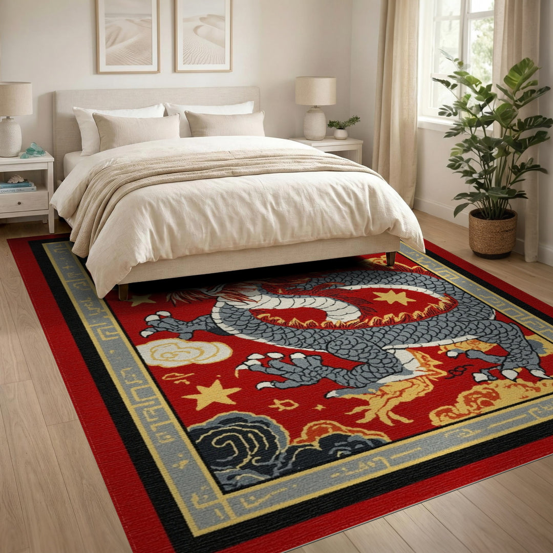 Red Dragon Heritage Area Rug