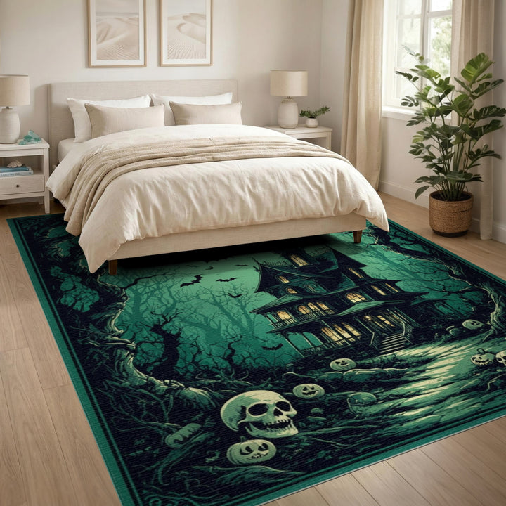 Haunted Mansion Spooky Area Rug