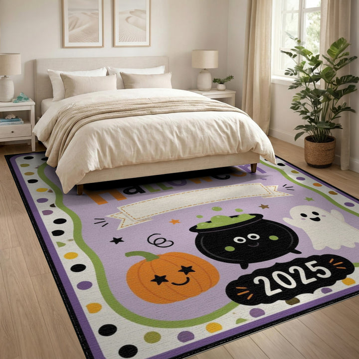 My First Halloween 2025 Kids Purple Area Rug