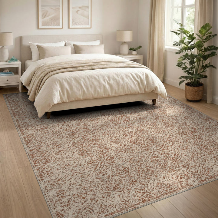 Distressed Vintage Distressed Vintage Beige Area Rug