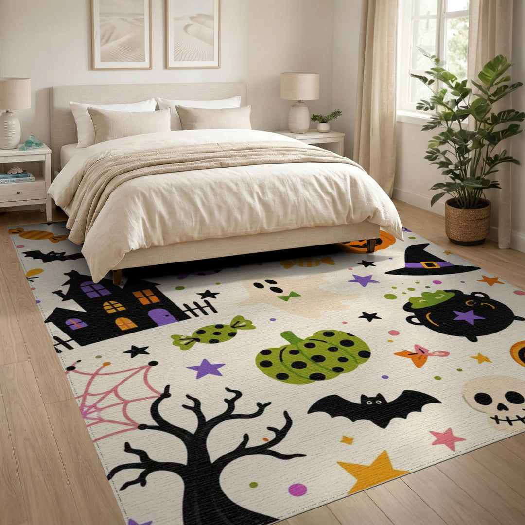 Halloween Kids Cartoon Area Rug