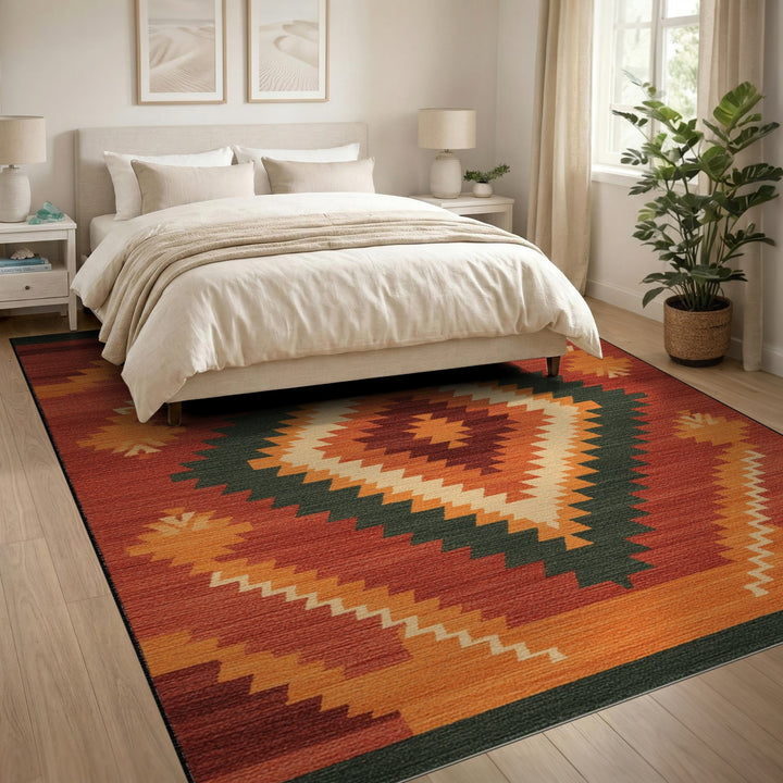 ODIKA Southwestern Diamond Area Rug