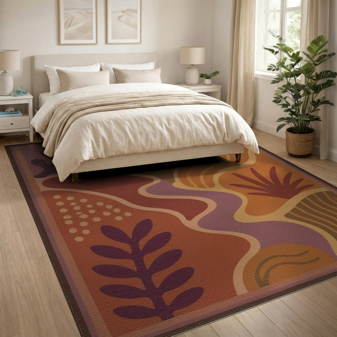 Abstract Sunset Multi-Color Area Rug