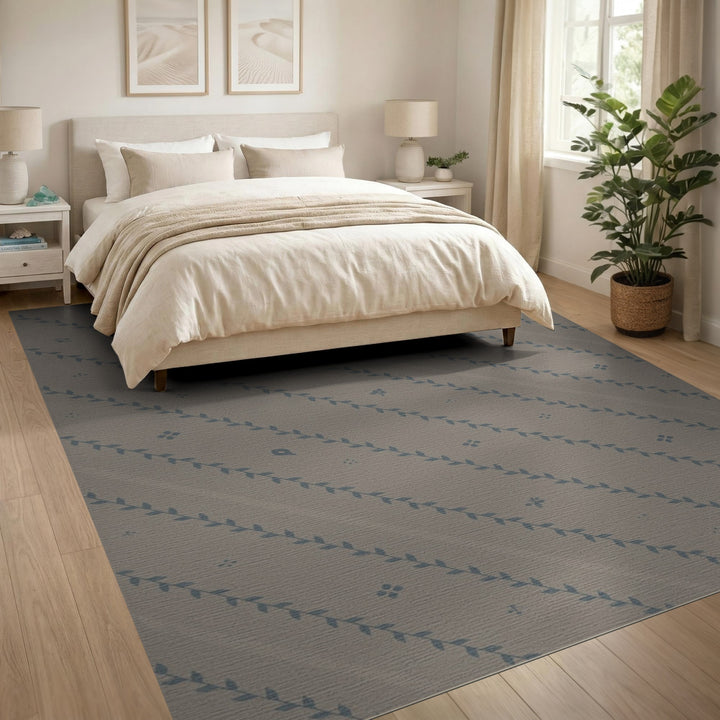 Neutral Boho Vine Area Rug