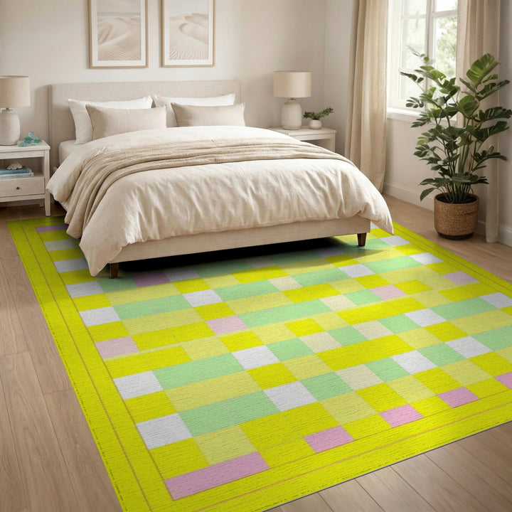 Multi-color and Patterns Pastel Geometric Multi-Color Area Rug