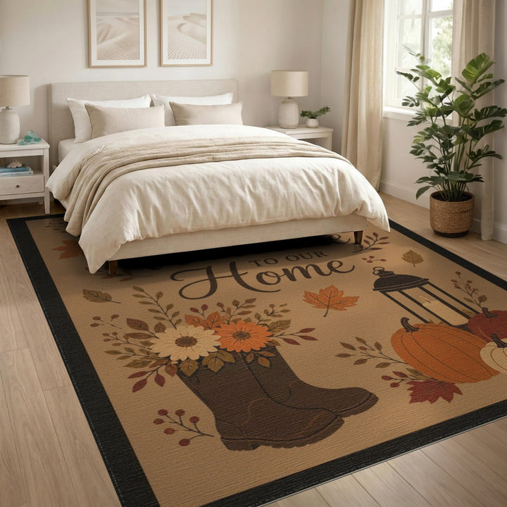 Fall Harvest Welcome Area Rug