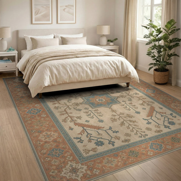 Blue and Teal Medallion Blue Teal Persian Medallion Area Rug