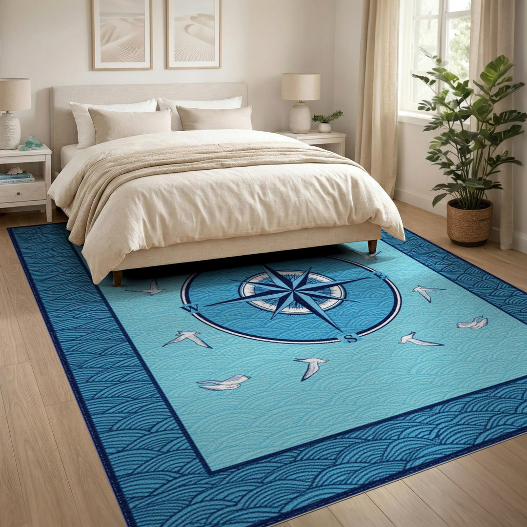 Blue Compass Coastal Area Rug