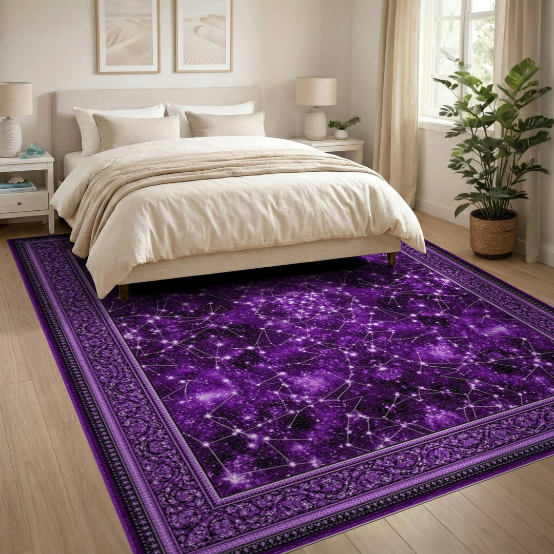 Purple Constellation Area Rug