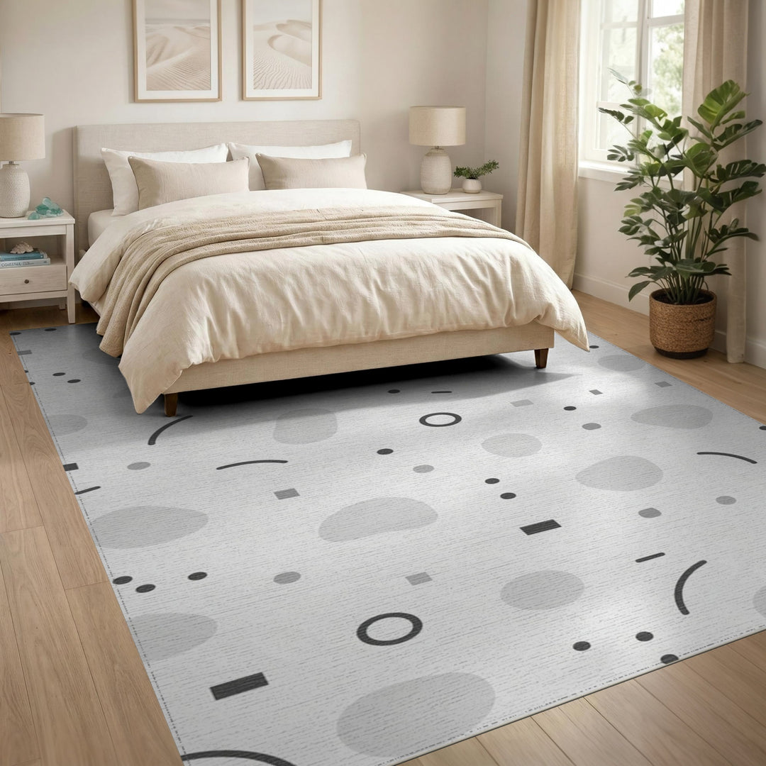 Abstract Area Grey Abstract Area Rug