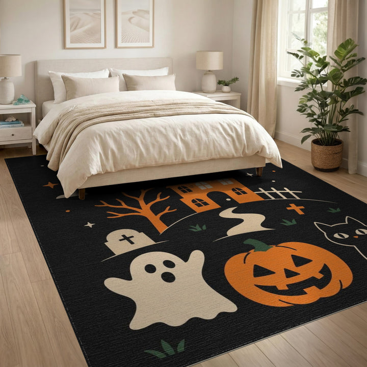 ODIKA Halloween Haunted House Kids Area Rug