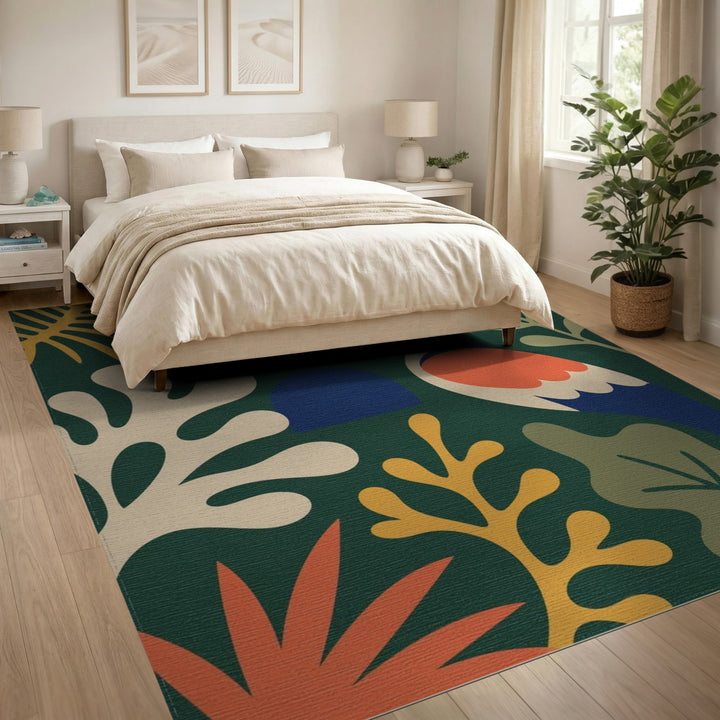 Vibrant Toucan Abstract Area Rug