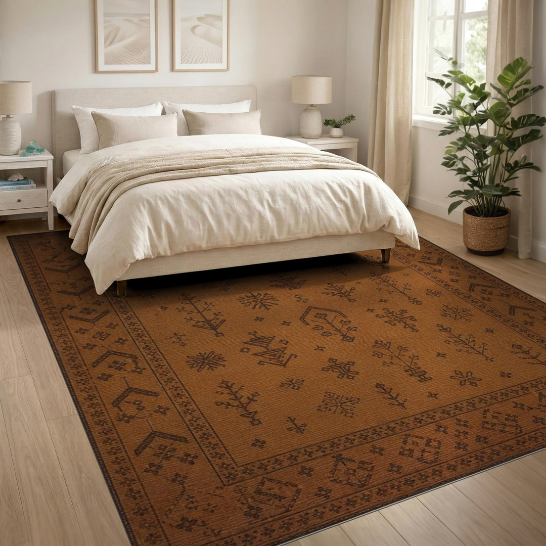 Heritage Tribal Brown Heritage Tribal Area Rug