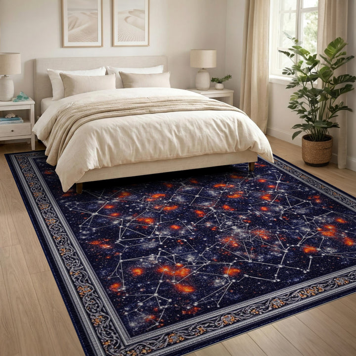 ODIKA Midnight Constellation Area Rug