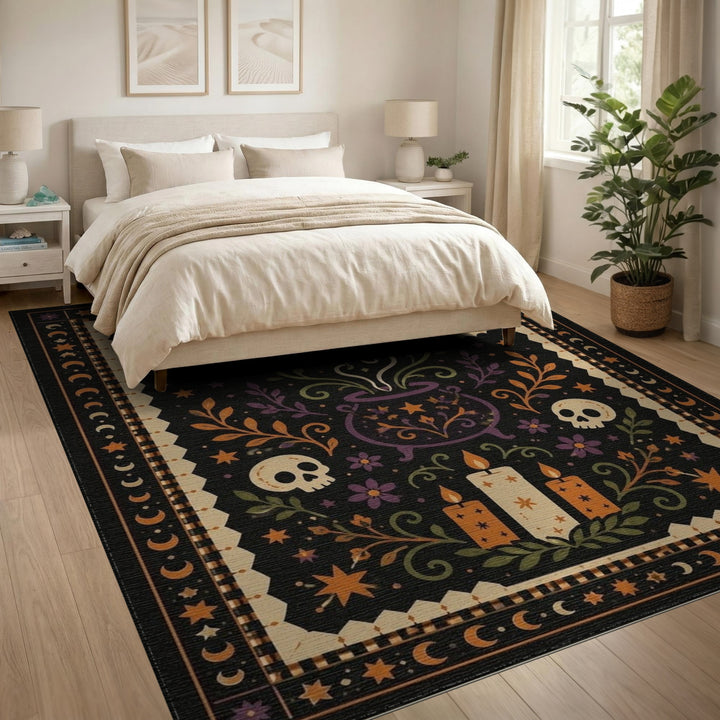 Multi-color and Patterns Mystic Cauldron Area Rug