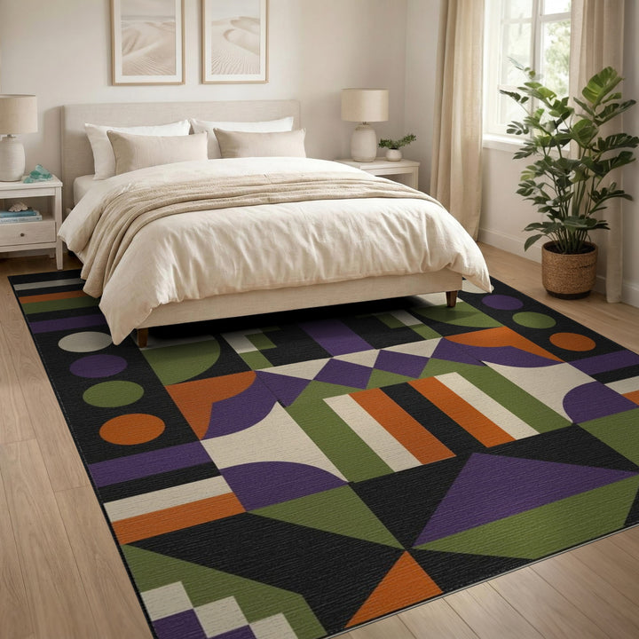 Geometric Multi-Color Area Rug