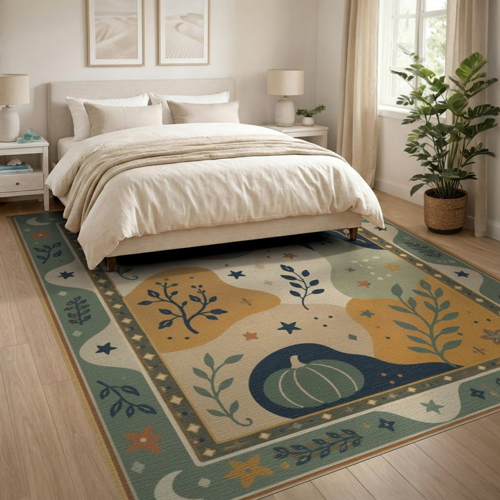 Whimsical Cat Ghost Kids Area Rug