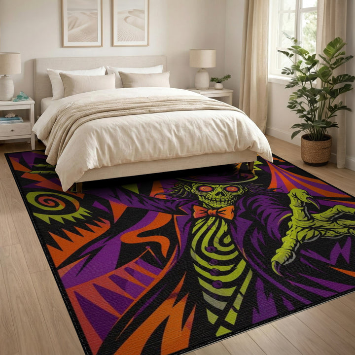 Psychedelic Zombie Ringmaster Area Rug