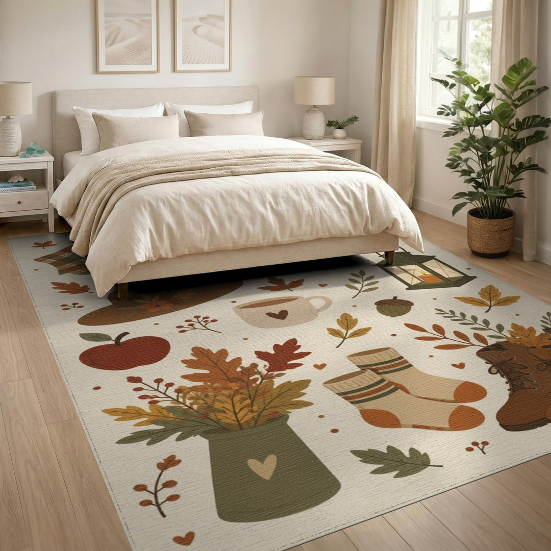 Autumn Plaid Farmhouse Area Rug