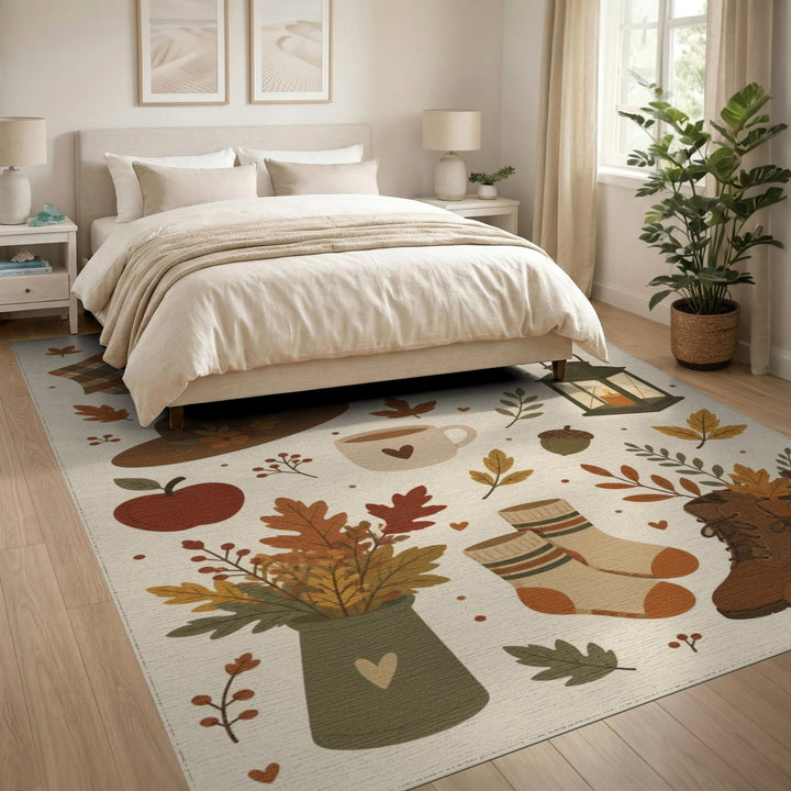 Autumn Plaid Farmhouse Area Rug
