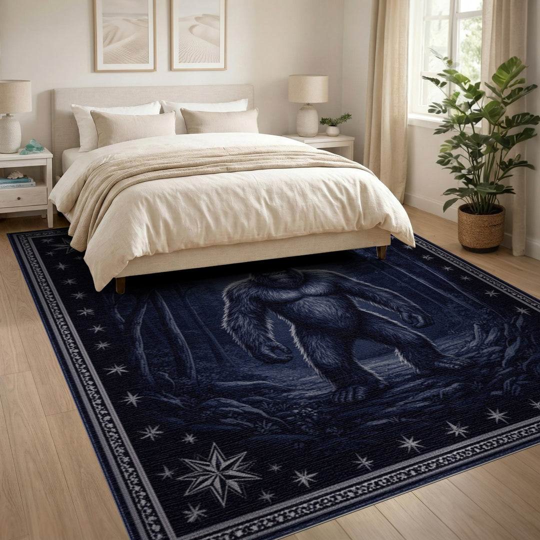 Sasquatch Moonlit Forest Area Rug