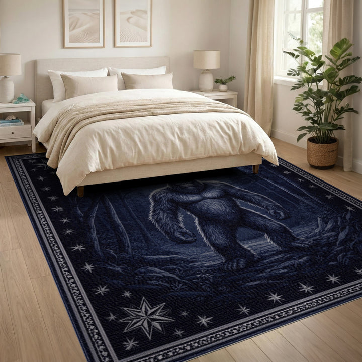 Sasquatch Moonlit Forest Area Rug