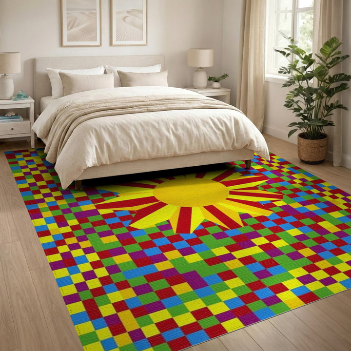 Vibrant Sun Multi-Color Kids Area Rug
