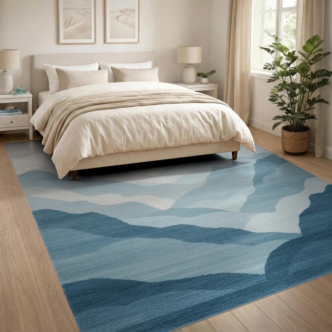 Blue Mountain Mist Area Rug