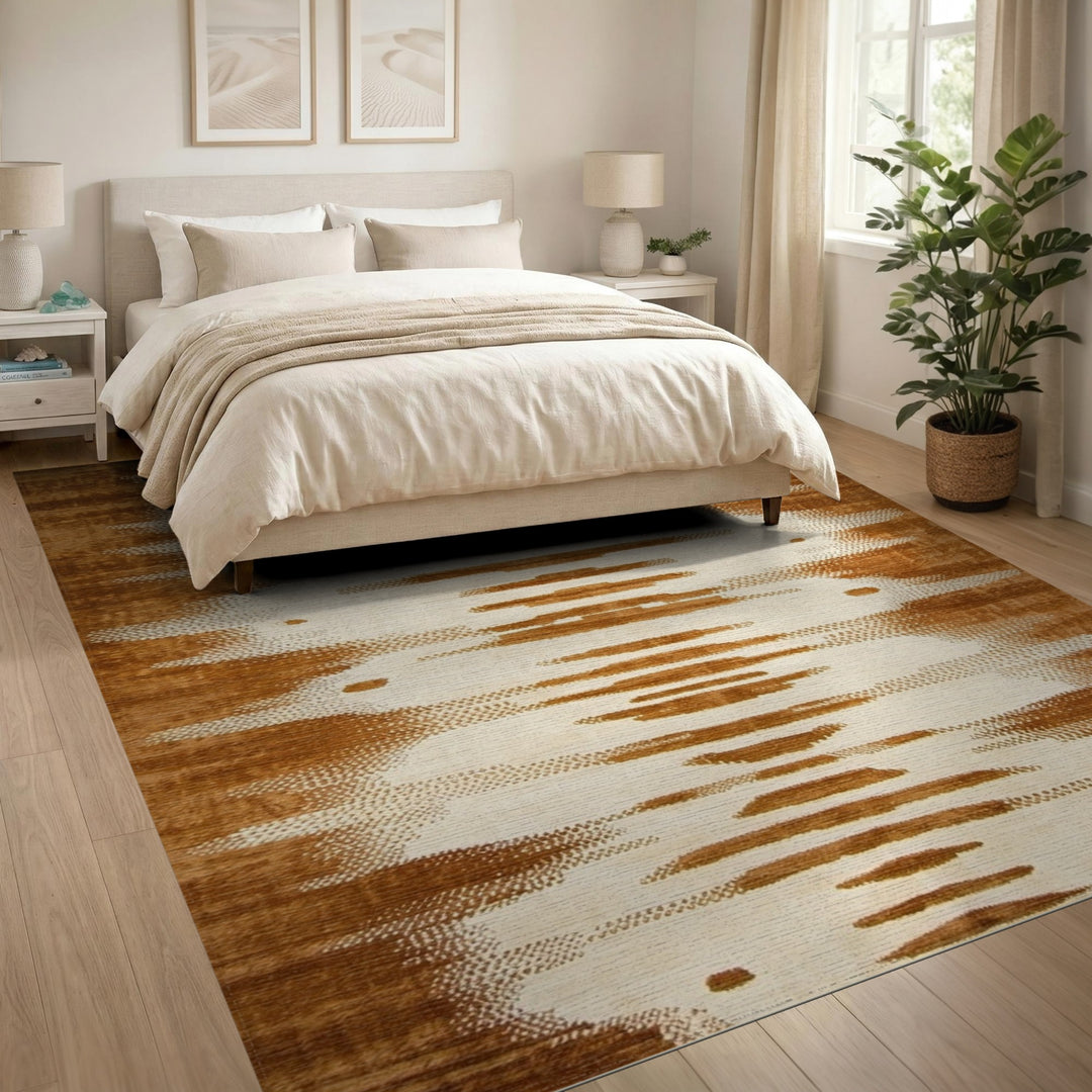 Brown Heritage Tribal Area Rug