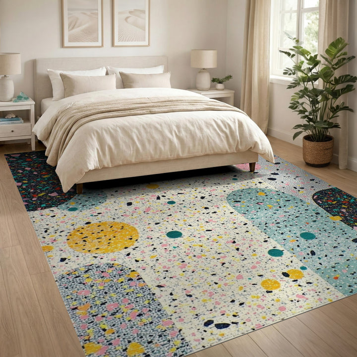Abstract Area Multi-Color Abstract Geometric Area Rug