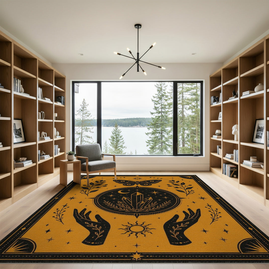Mystic Crystal Butterfly Area Rug