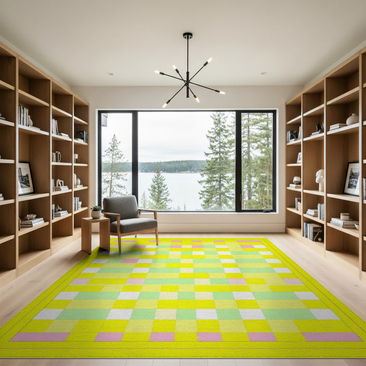 Multi-color and Patterns Pastel Geometric Multi-Color Area Rug