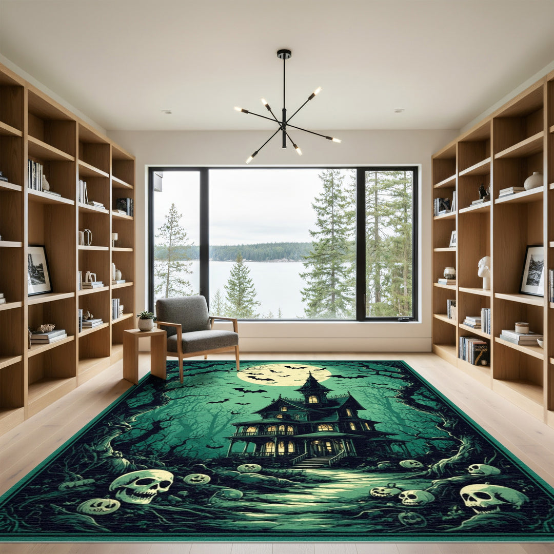 Haunted Mansion Spooky Area Rug