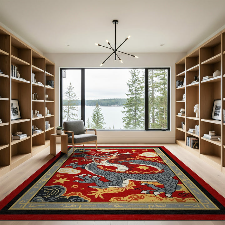 Red Dragon Heritage Area Rug