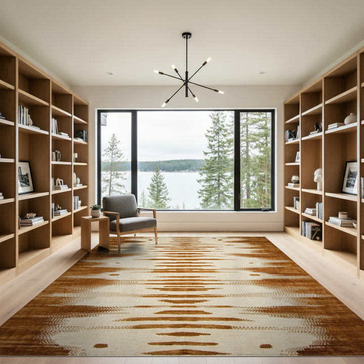 Brown Heritage Tribal Area Rug