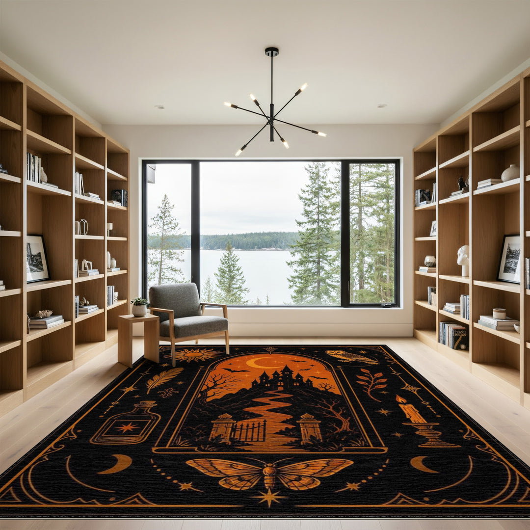 Gothic Castle Mystical Area Rug