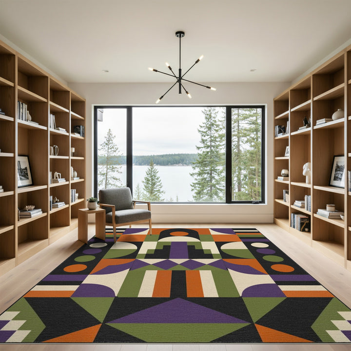 Geometric Multi-Color Area Rug