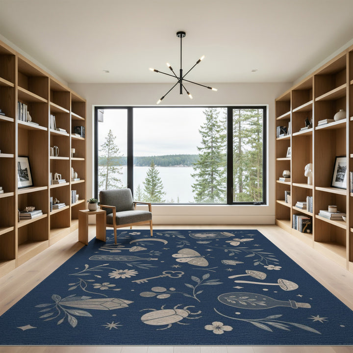 Mystic Moth Boho Area Rug