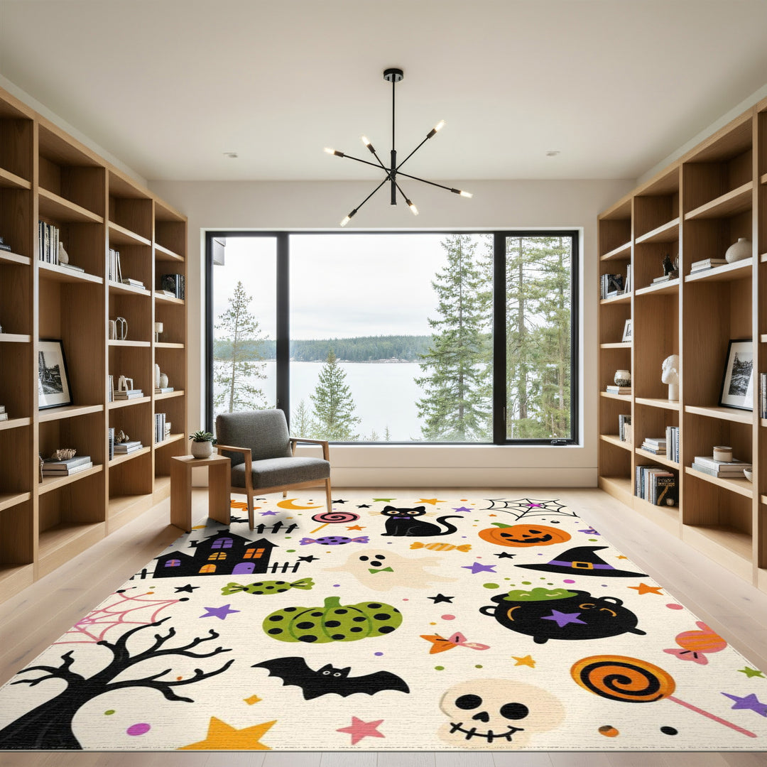 Halloween Kids Cartoon Area Rug