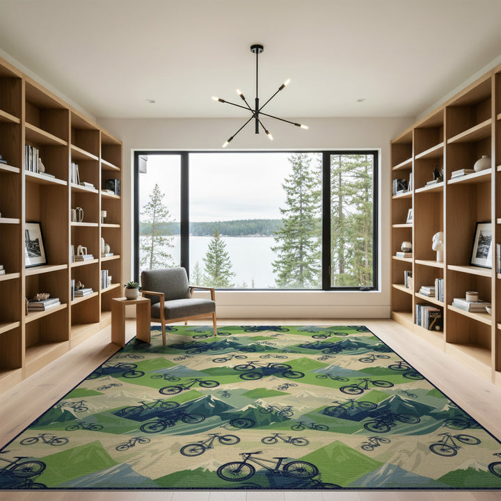 Green Mountain Bike Area Rug