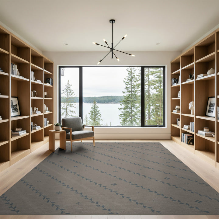 Neutral Boho Vine Area Rug