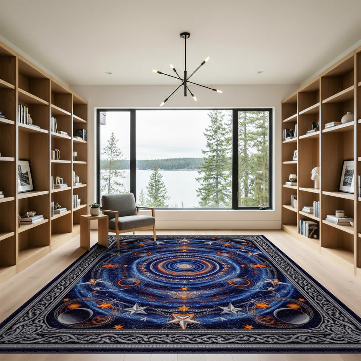 Celestial Galaxy Washable Area Rug