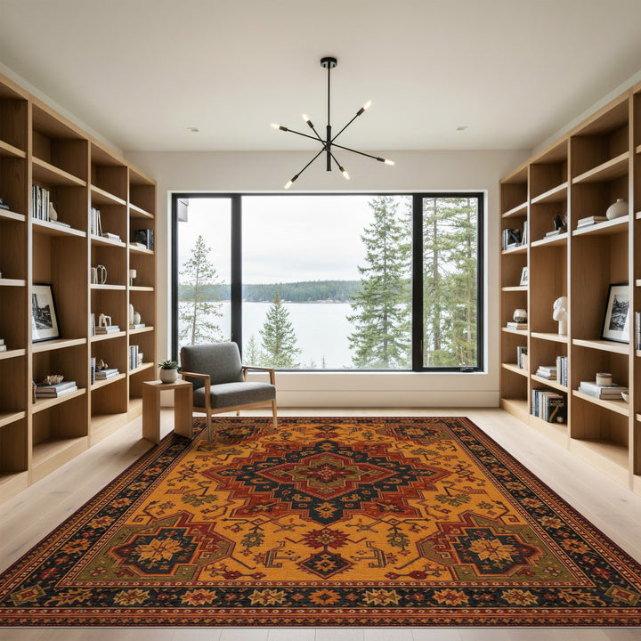 ODIKA Traditional Persian Medallion Area Rug