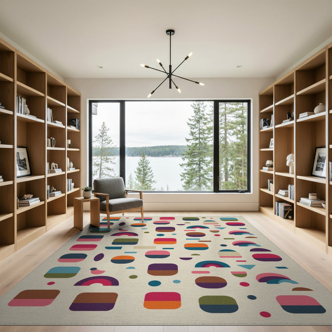 Multi-Color Geometric Area Rug