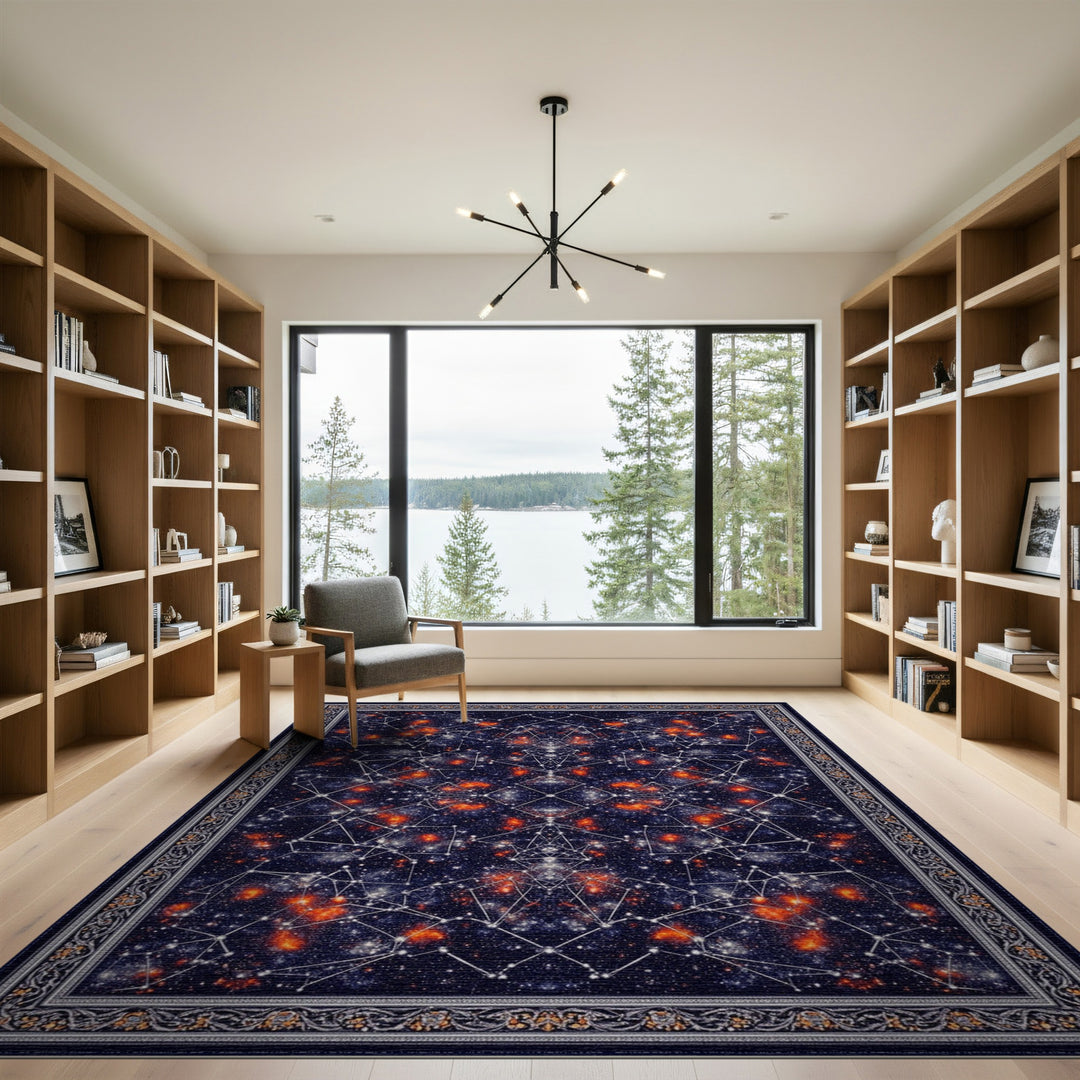 ODIKA Midnight Constellation Area Rug