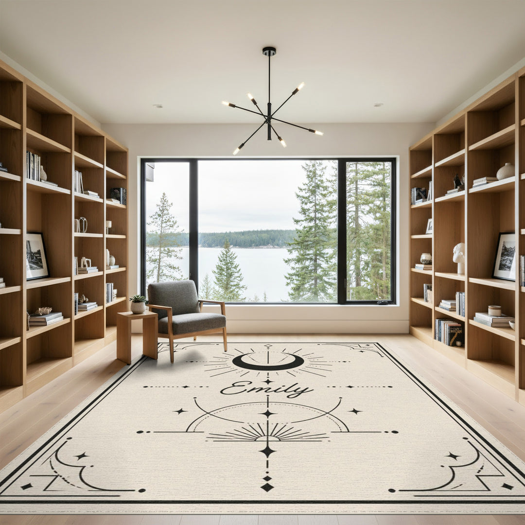 Emily Celestial Moon Area Rug