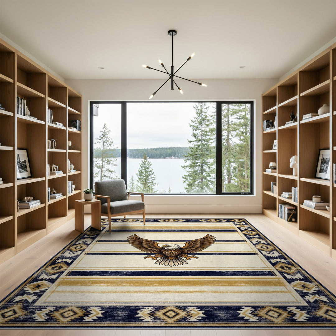 Bald Eagle Heritage Tribal Area Rug